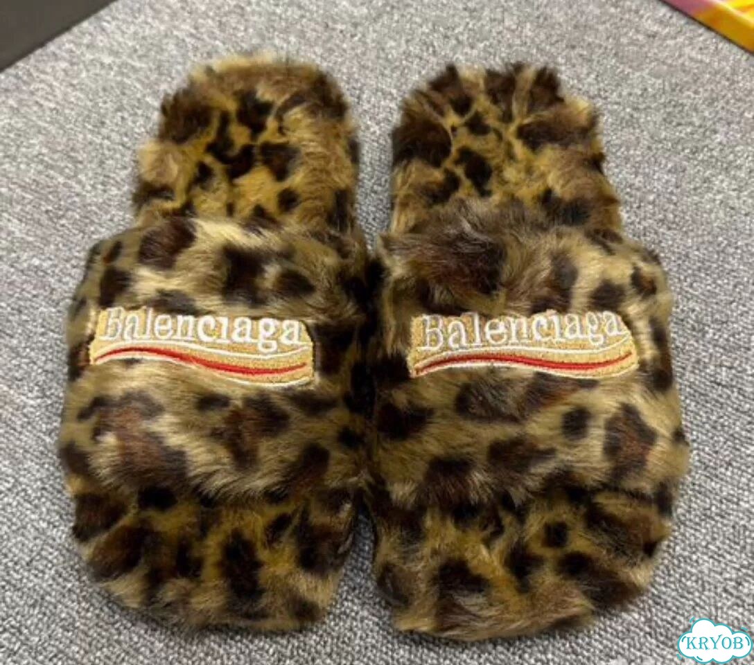 Тапки balenciaga меховые фото 1