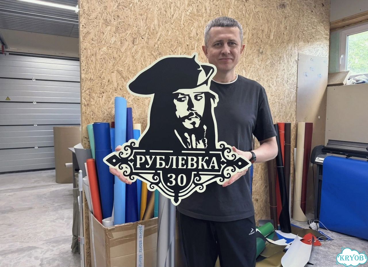 Персонализированная адресная табличка фото 1