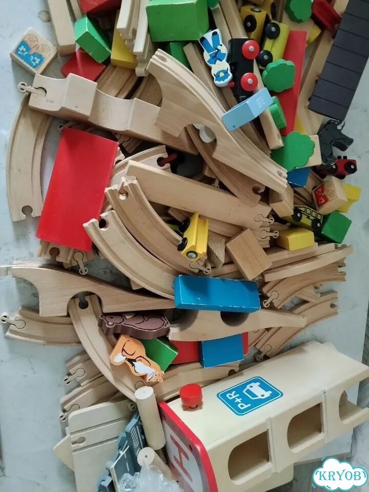 Деревянная железная дорога IKEA фото 3
