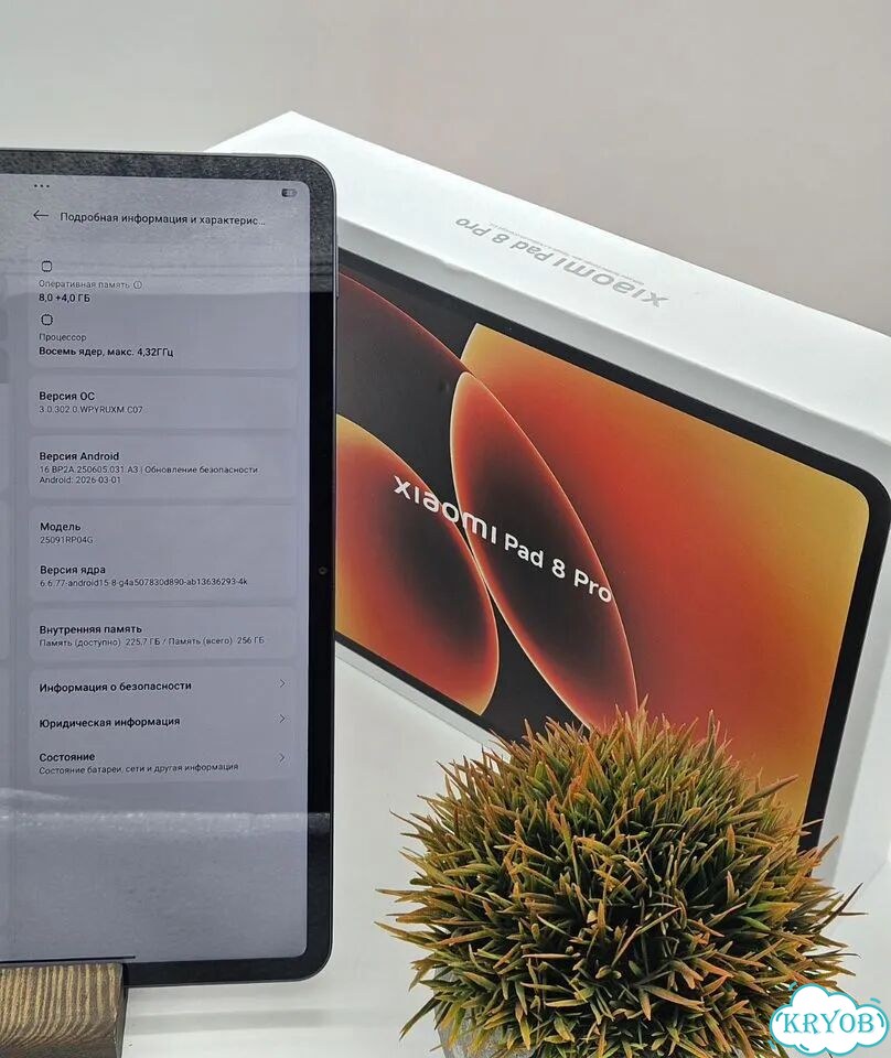 Xiaomi Pad 8 Pro Wi-Fi 8/256 гб Gray, идеал фото 9