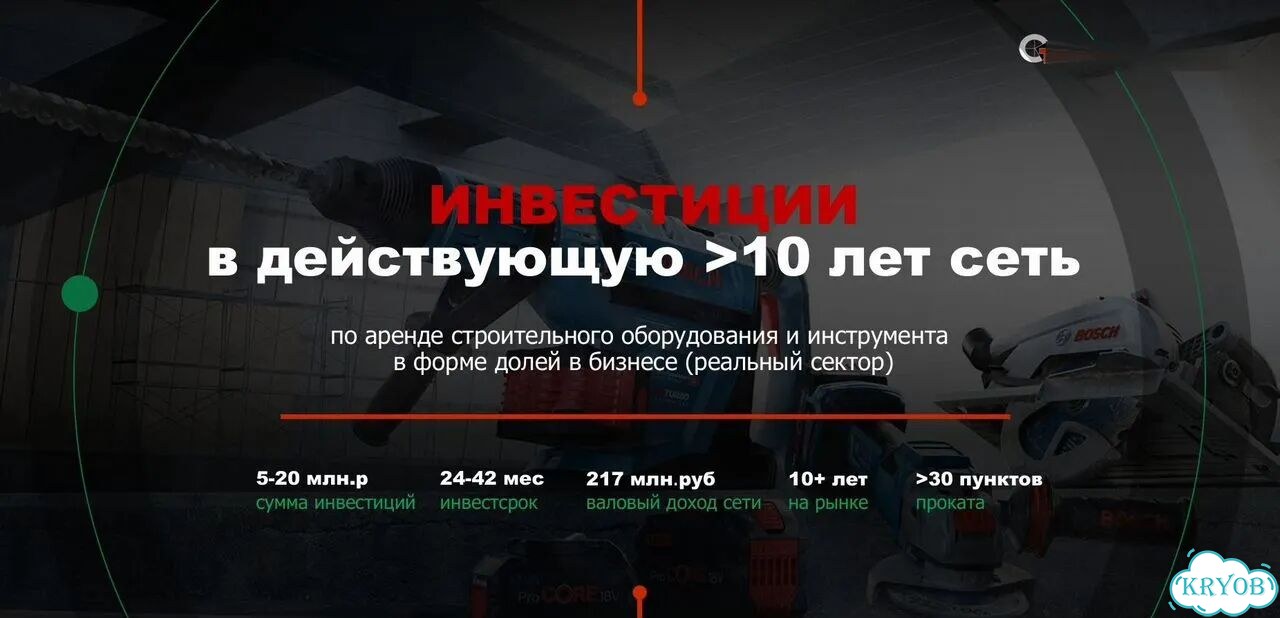 Инвестиции. Стройинструмент Реальный сектор.IRR 27 фото 10