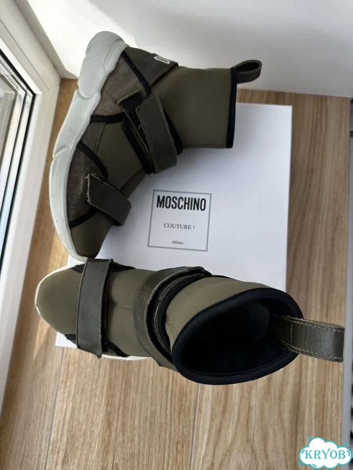 Ботинки moschino зеленые 38р фото 2