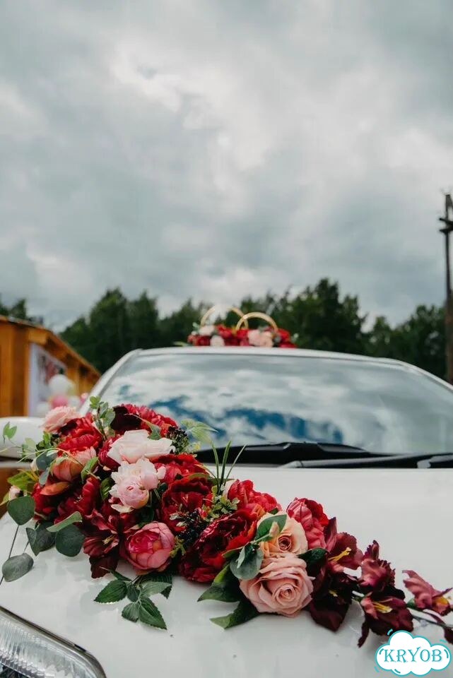 Продам свадебные украшения (на машину) фото 2