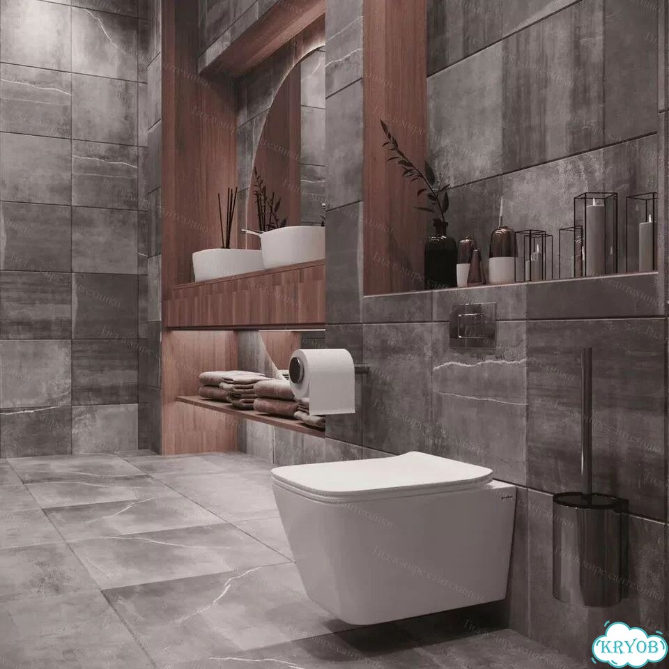 Инсталляция Grohe оружейная сталь и унитаз фото 5
