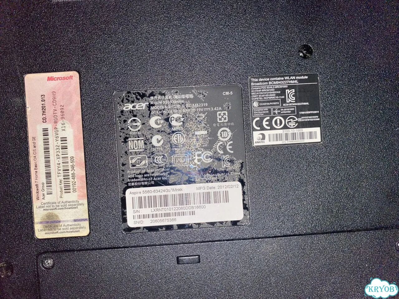 Ноутбук Acer Aspire 5560G фото 3