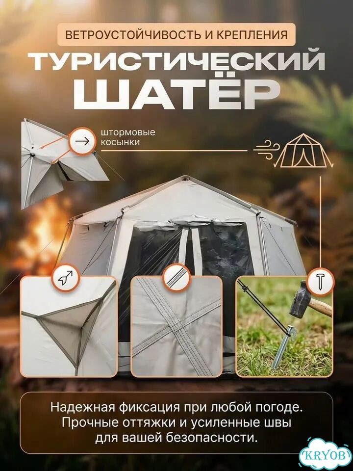 Аренда туристического шатра кемпинговый фото 2