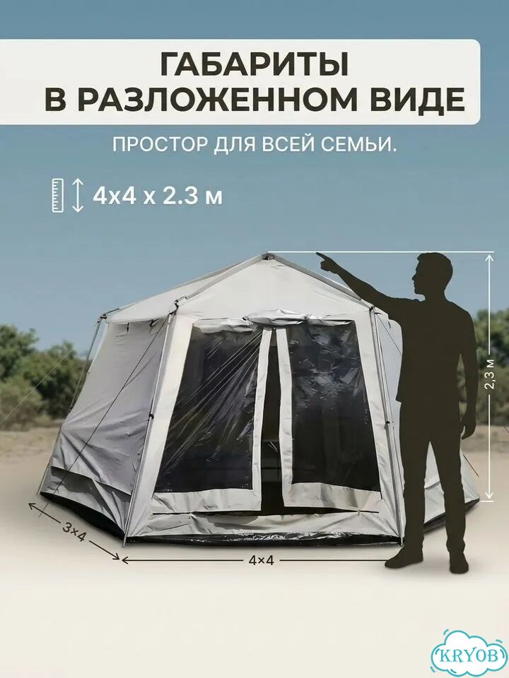 Аренда туристического шатра кемпинговый фото 3