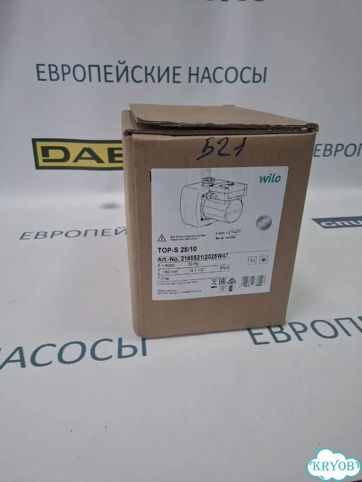Циркуляционный насос wilo TOP-S 25/10 DM фото 7