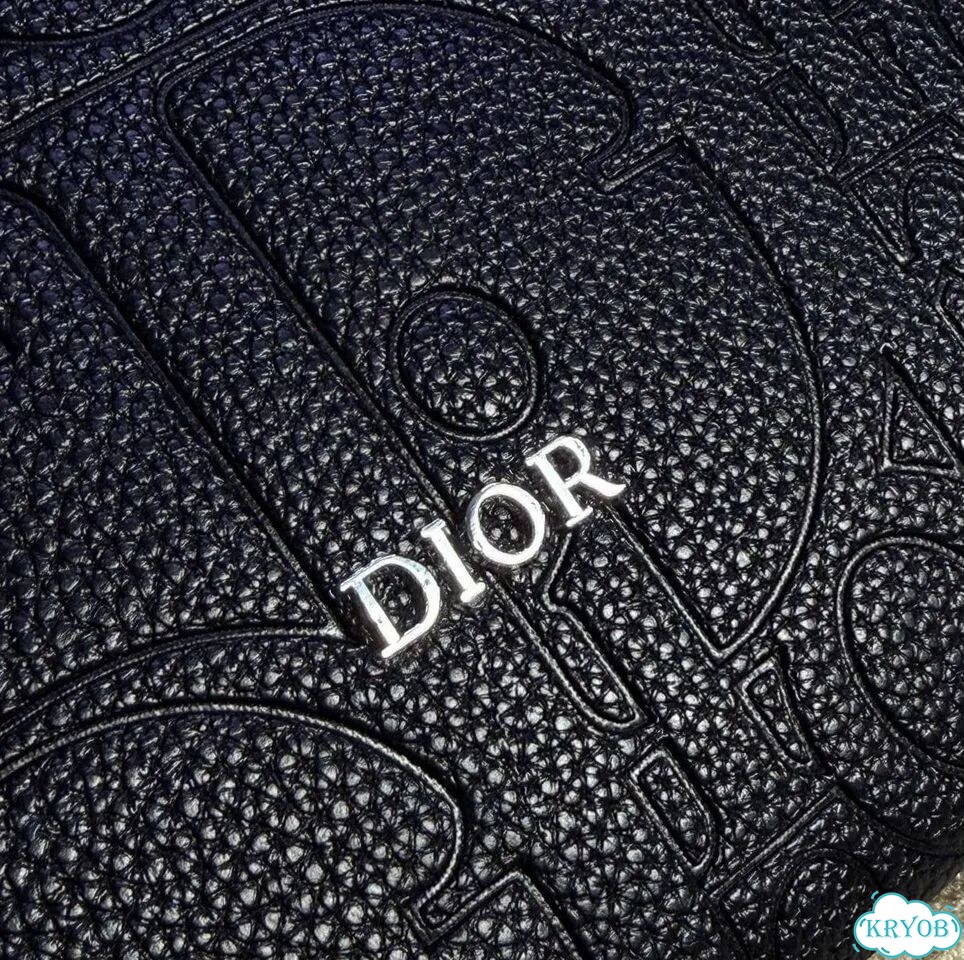 Кожаный клатч Dior фото 4