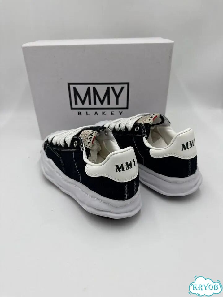 Кеды maison mihara yasuhiro mmy blakey black фото 10