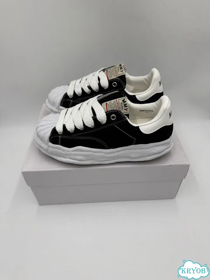 Кеды maison mihara yasuhiro mmy blakey black фото 3