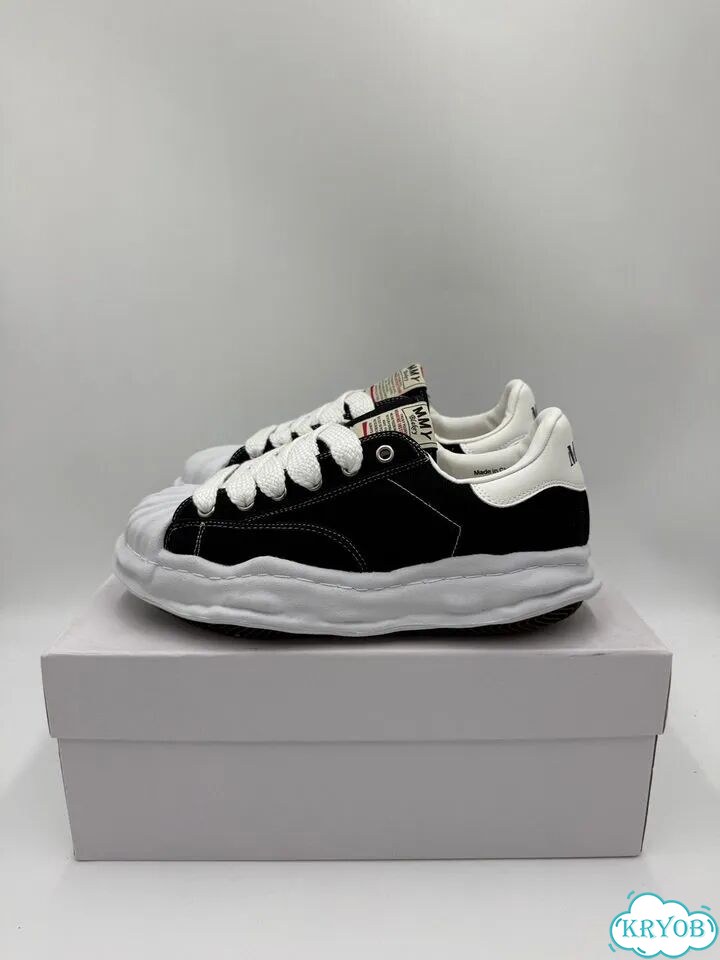 Кеды maison mihara yasuhiro mmy blakey black фото 4
