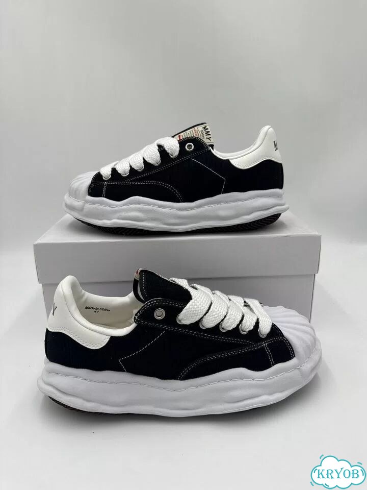 Кеды maison mihara yasuhiro mmy blakey black фото 5
