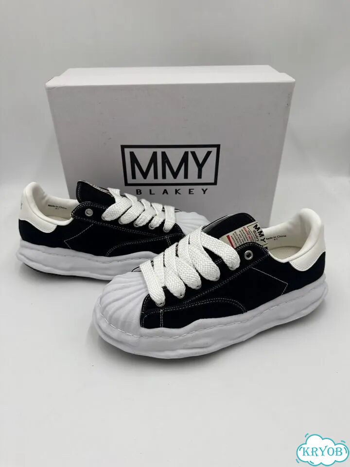 Кеды maison mihara yasuhiro mmy blakey black фото 7
