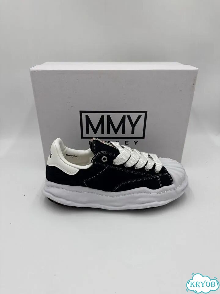 Кеды maison mihara yasuhiro mmy blakey black фото 9