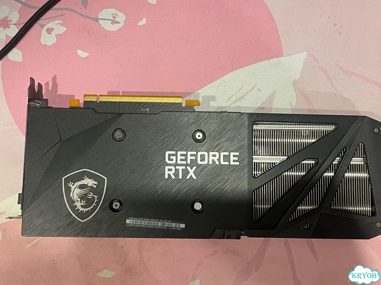 Видеокарта RTX 3060 MSI Ventus 3x 12GB фото 2
