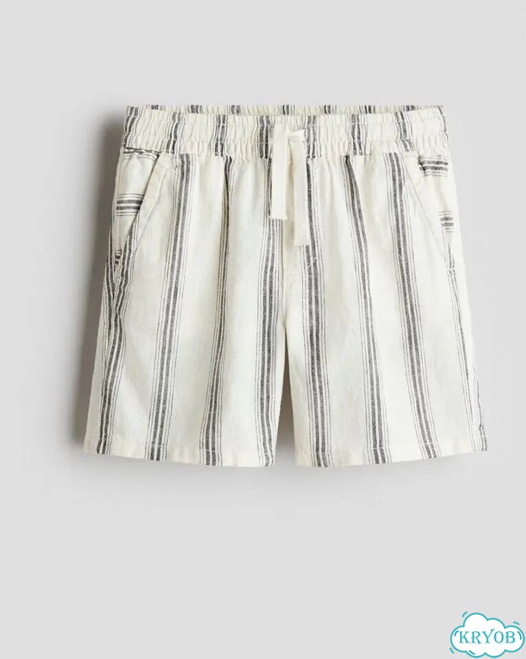 Шорты H&M лен и хлопок 92,98,104,110 новые фото 1