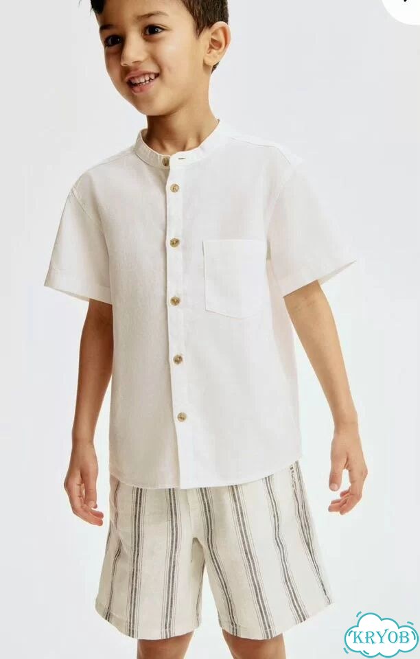 Шорты H&M лен и хлопок 92,98,104,110 новые фото 2