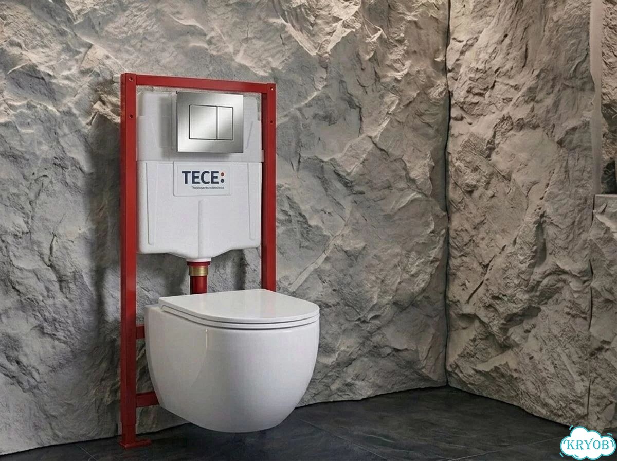 Подвесной Унитаз CN4007 и инсталляция Tece фото 1