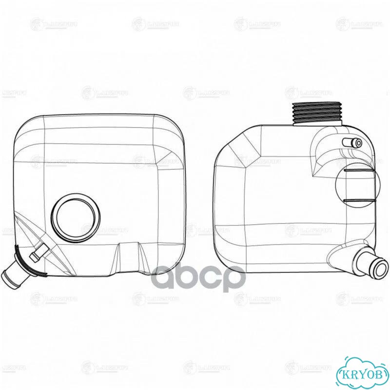 Бачок расширительный 2123 Chevrolet Niva (luzar) фото 4