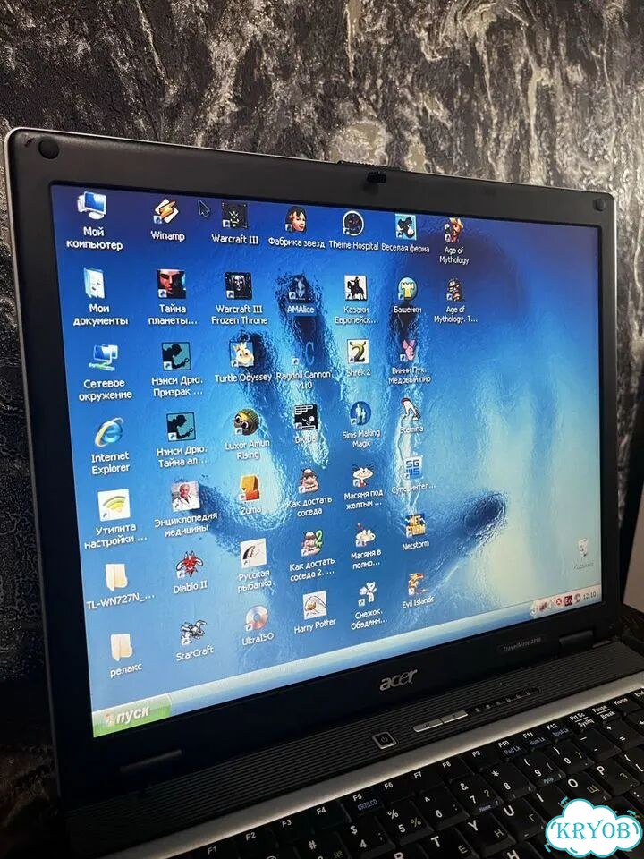 Ретро Y2K Ноутбук Acer TravelMate 2350 с играми фото 2