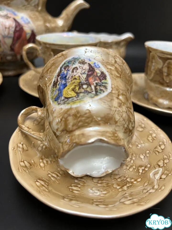 Сервиз фарфор Пикантные сцены Россия 90 г фото 4