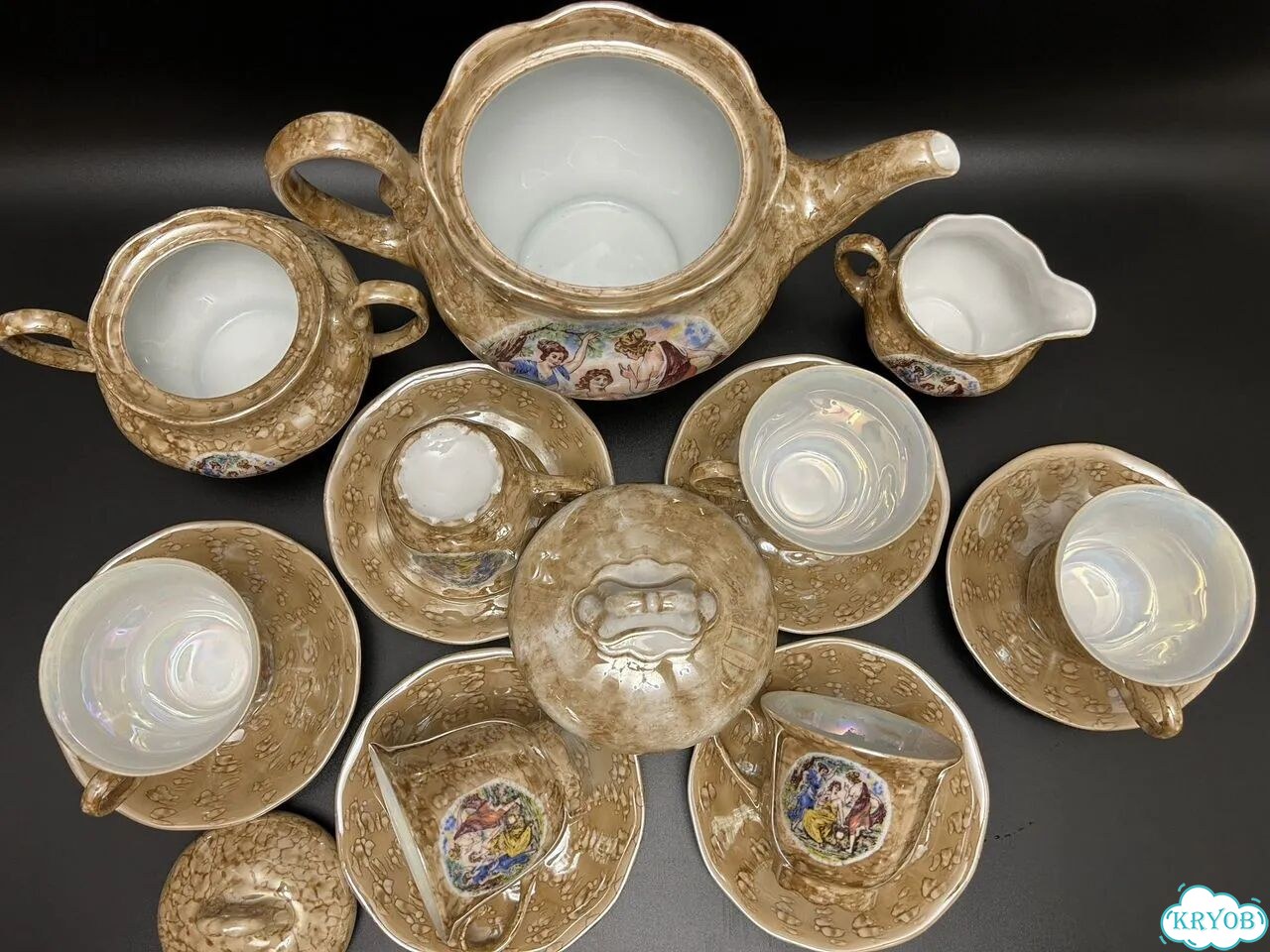 Сервиз фарфор Пикантные сцены Россия 90 г фото 6