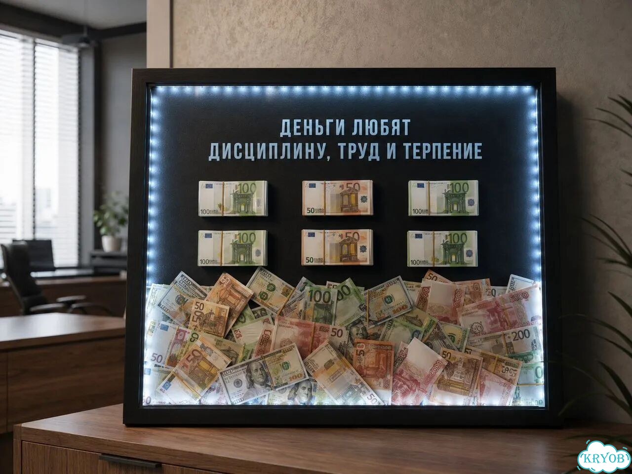 Имиджевые картины на заказ с деньгами и ключами фото 7