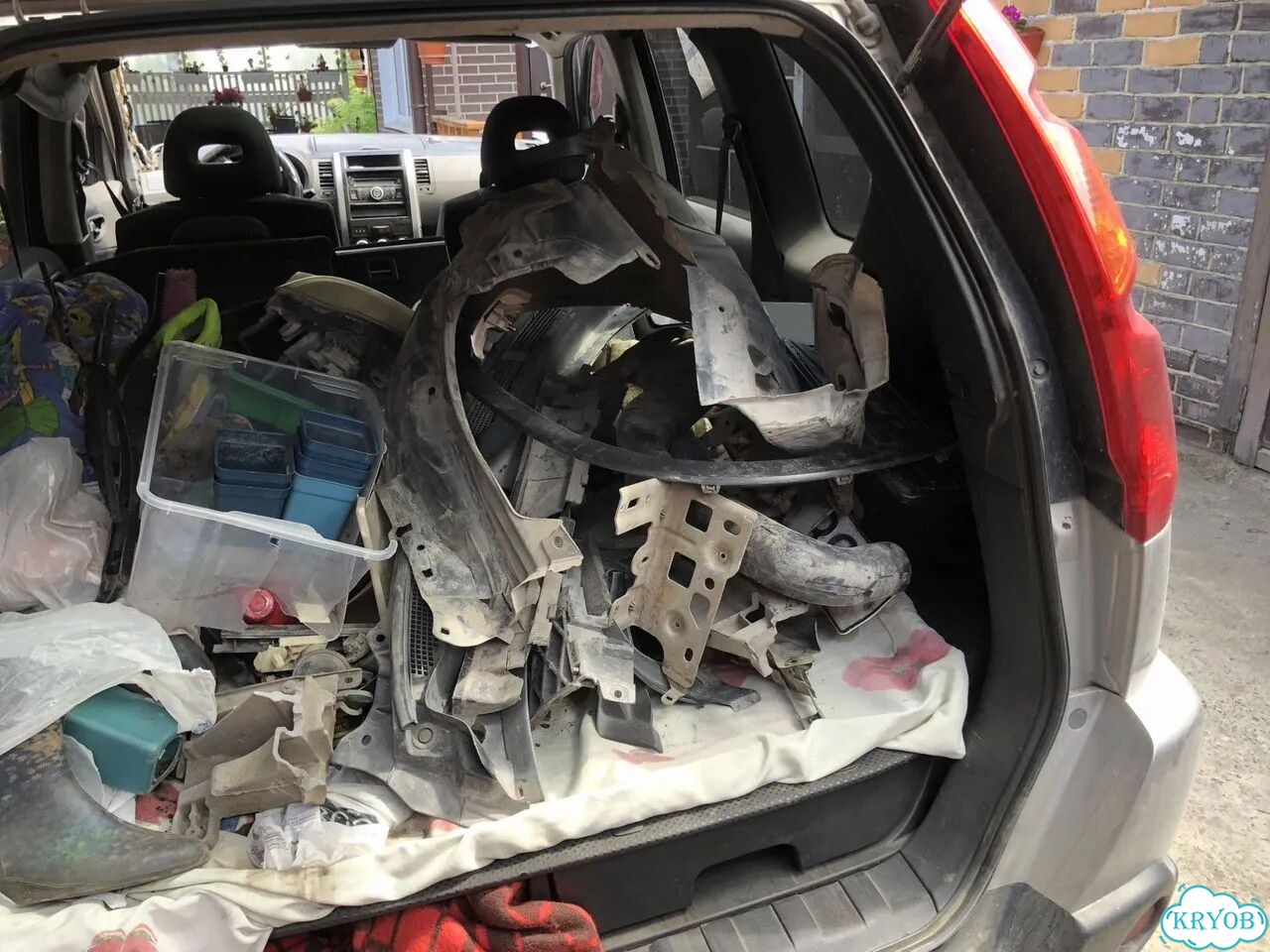 Nissan X-Trail 2.0 MT, 2008, битый, 200 000 км фото 27