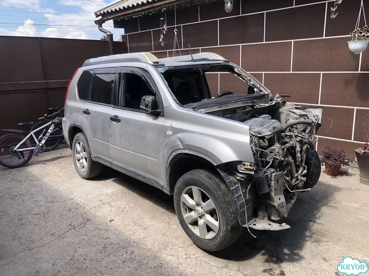 Nissan X-Trail 2.0 MT, 2008, битый, 200 000 км фото 3