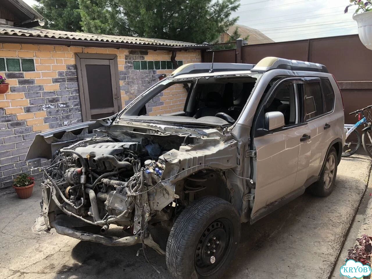 Nissan X-Trail 2.0 MT, 2008, битый, 200 000 км фото 4