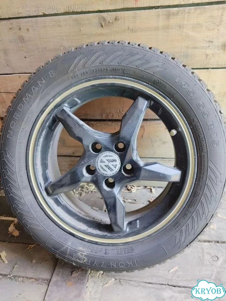 Зимние колеса на volkswagen polo r15 фото 1