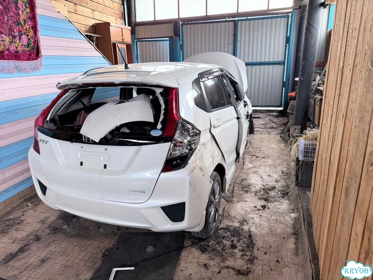 Honda Fit 1.3 AT, 2013, битый, 103 000 км фото 2