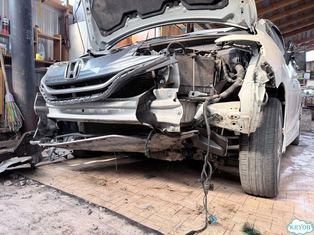 Honda Fit 1.3 AT, 2013, битый, 103 000 км фото 3