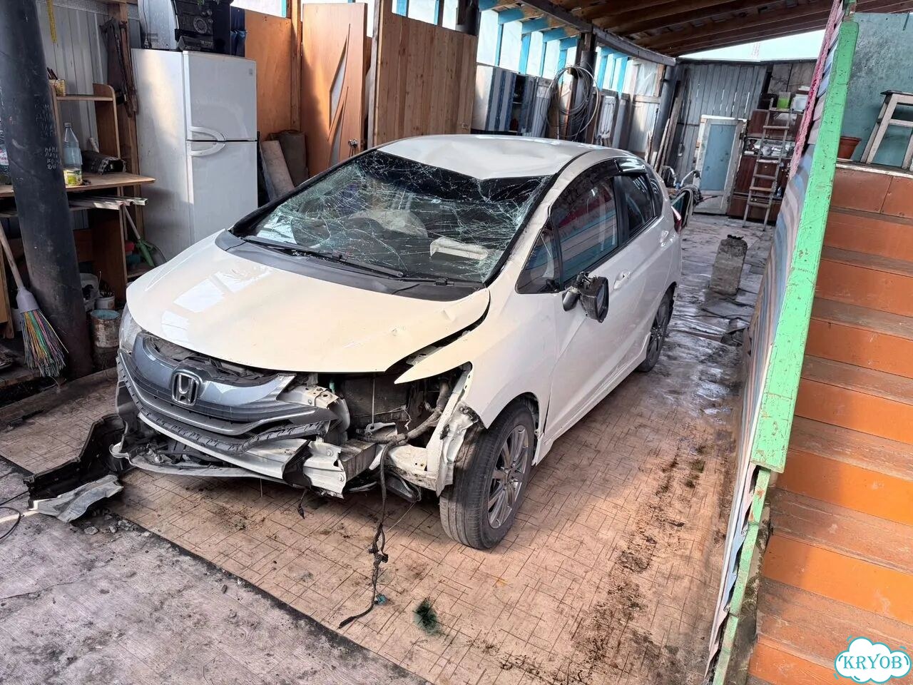 Honda Fit 1.3 AT, 2013, битый, 103 000 км фото 5