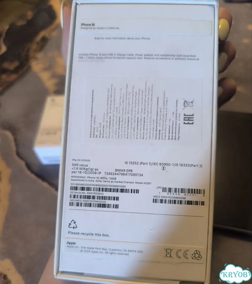 iPhone 16, 128 ГБ, 2 SIM фото 2