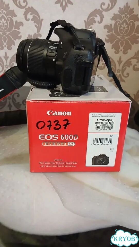 Фотоаппарат canon eos 600d, kit 18-55 мм фото 2