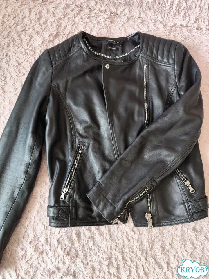 Куртка кожаная Massimo dutti фото 1