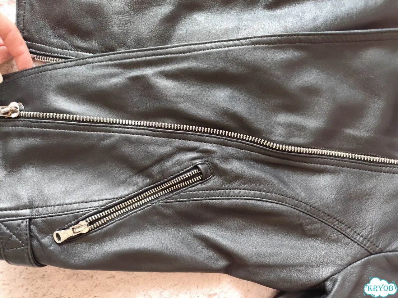 Куртка кожаная Massimo dutti фото 2