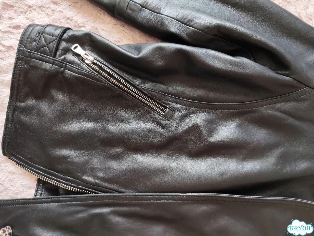 Куртка кожаная Massimo dutti фото 3