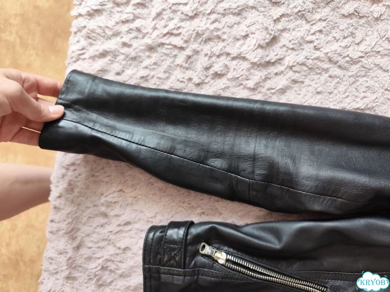 Куртка кожаная Massimo dutti фото 4