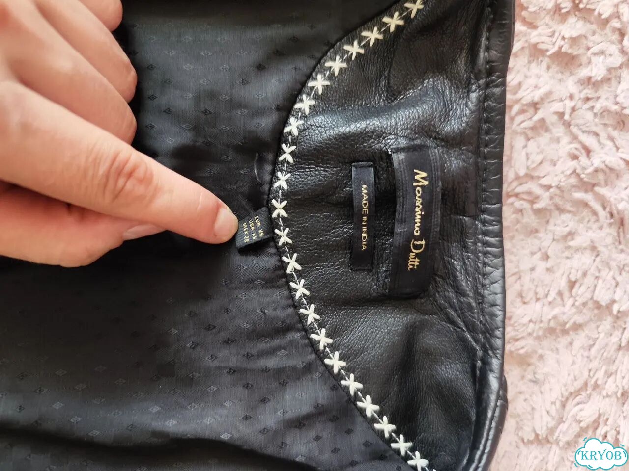 Куртка кожаная Massimo dutti фото 5