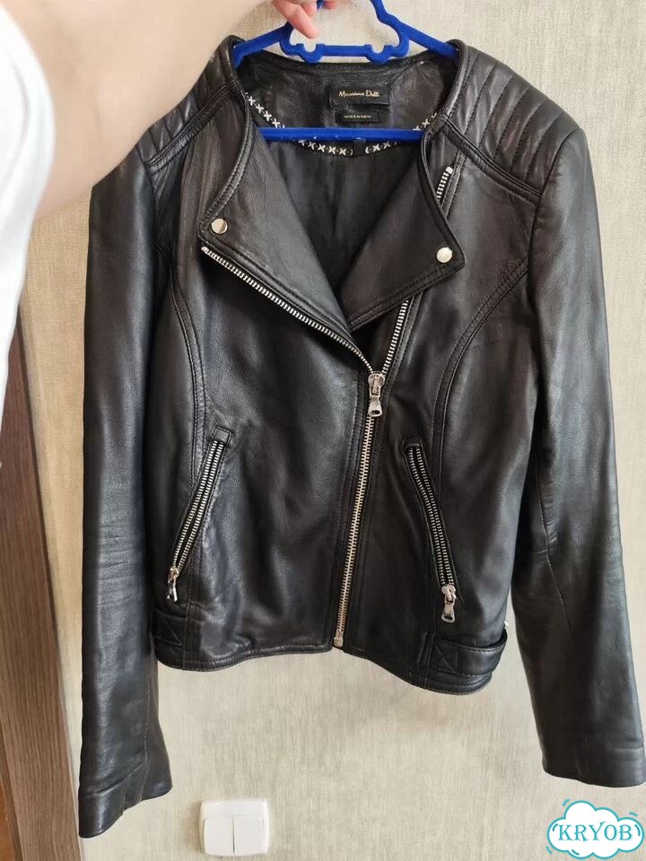 Куртка кожаная Massimo dutti фото 8