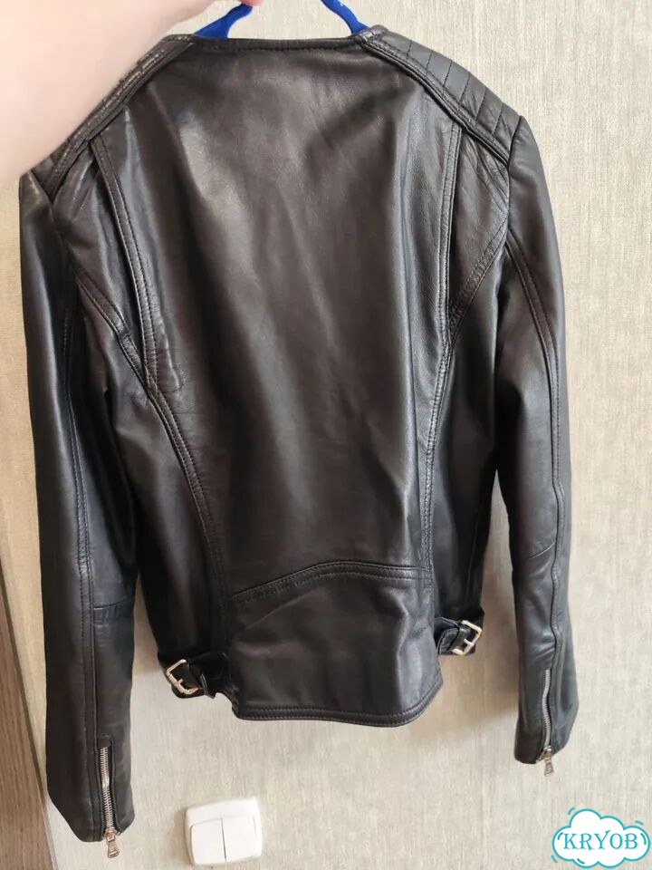 Куртка кожаная Massimo dutti фото 9