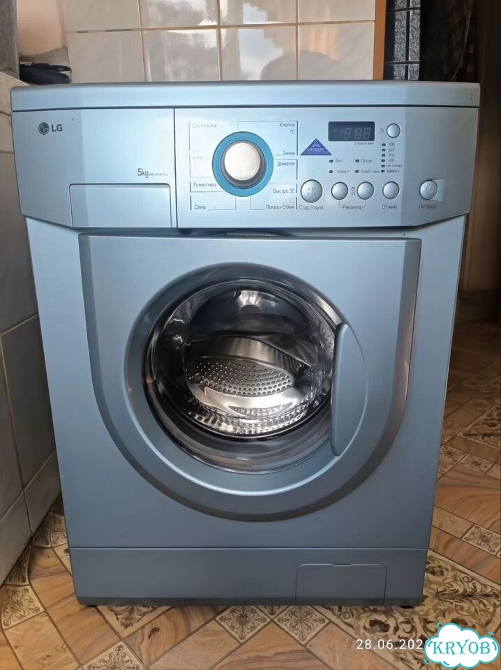 Стиральная машина бу lg 5 кг фото 1