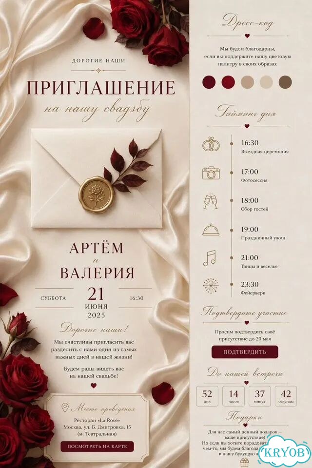 Сайт пригласительное на свадьбу Красноярск фото 4