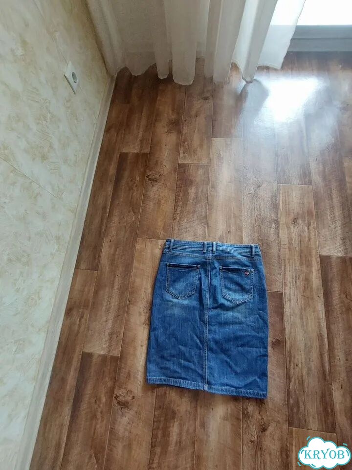 Джинсовая юбка бу 48-50 фото 2