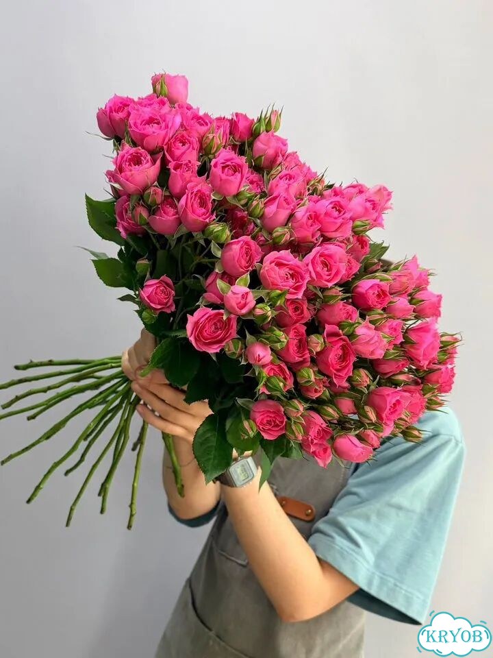 Кустовые розы букет фото 1