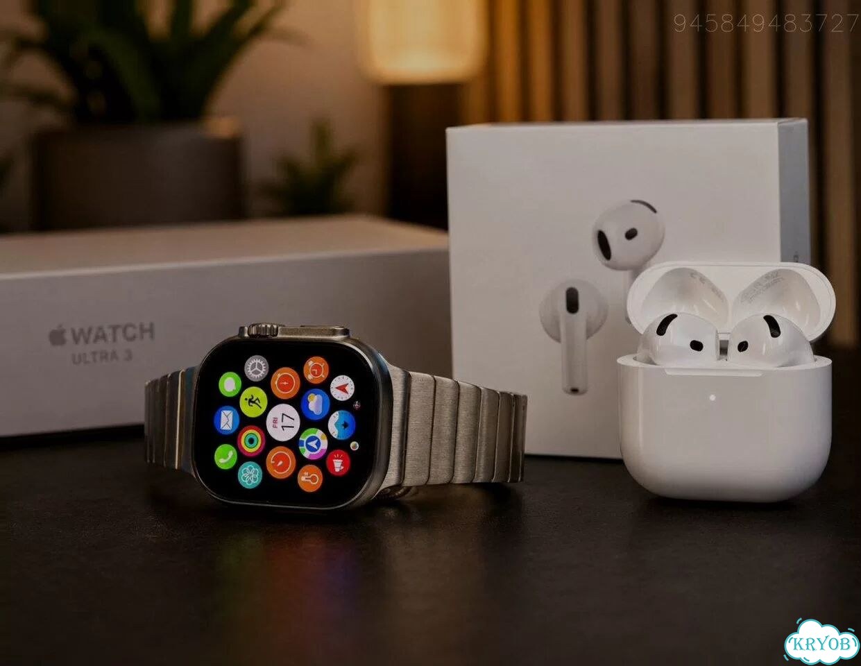 Apple Watch Ultra 3 + AirPods 4 ANC (Комплект) фото 1