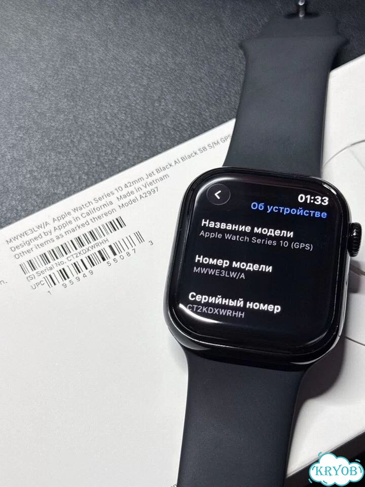 Apple Watch Series 10 42mm Jet Black фото 3